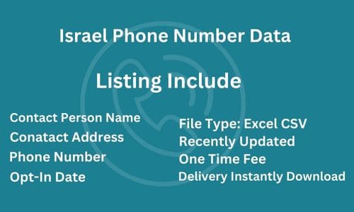 以色列电话列表