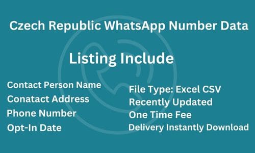 捷克共和国 WhatsApp 数据库