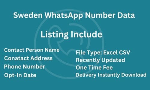 瑞典 WhatsApp 数据库