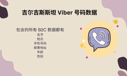 吉尔吉斯斯坦 Viber 号码数据