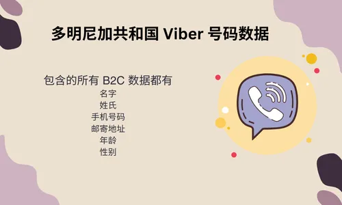 多明尼加共和国 Viber 号码数据